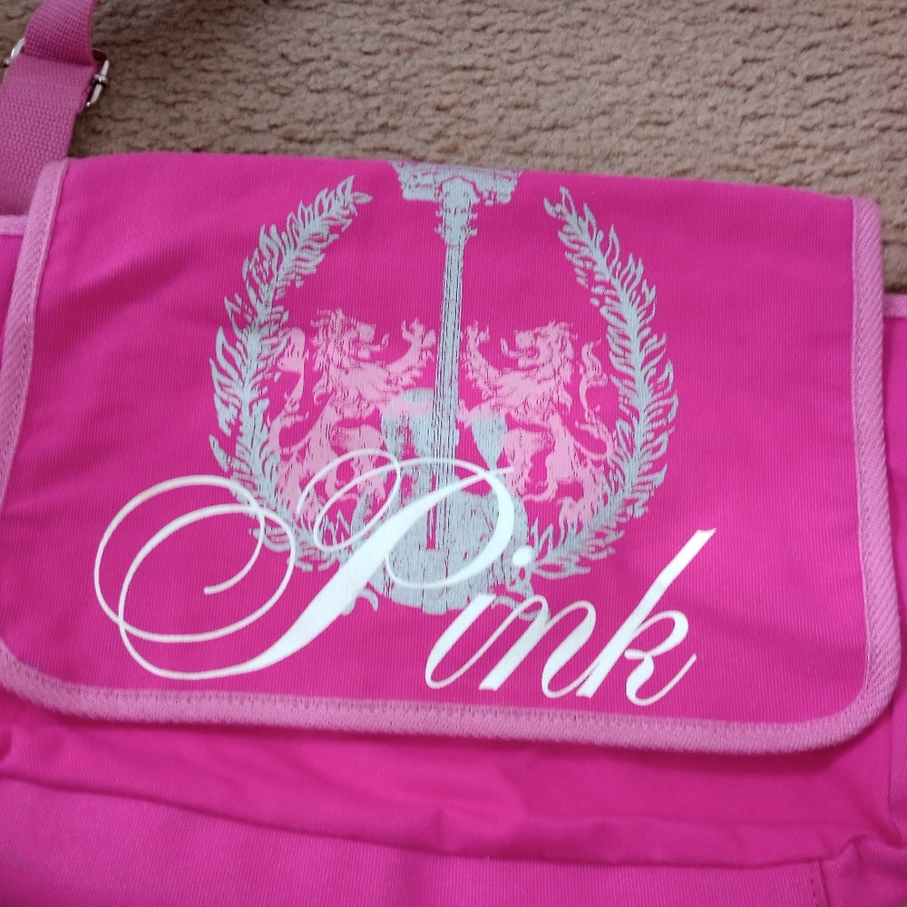 Y2K Pink prop display bag Victoria's Secret ❤️ purse Crossbody  Rock Roll Flap